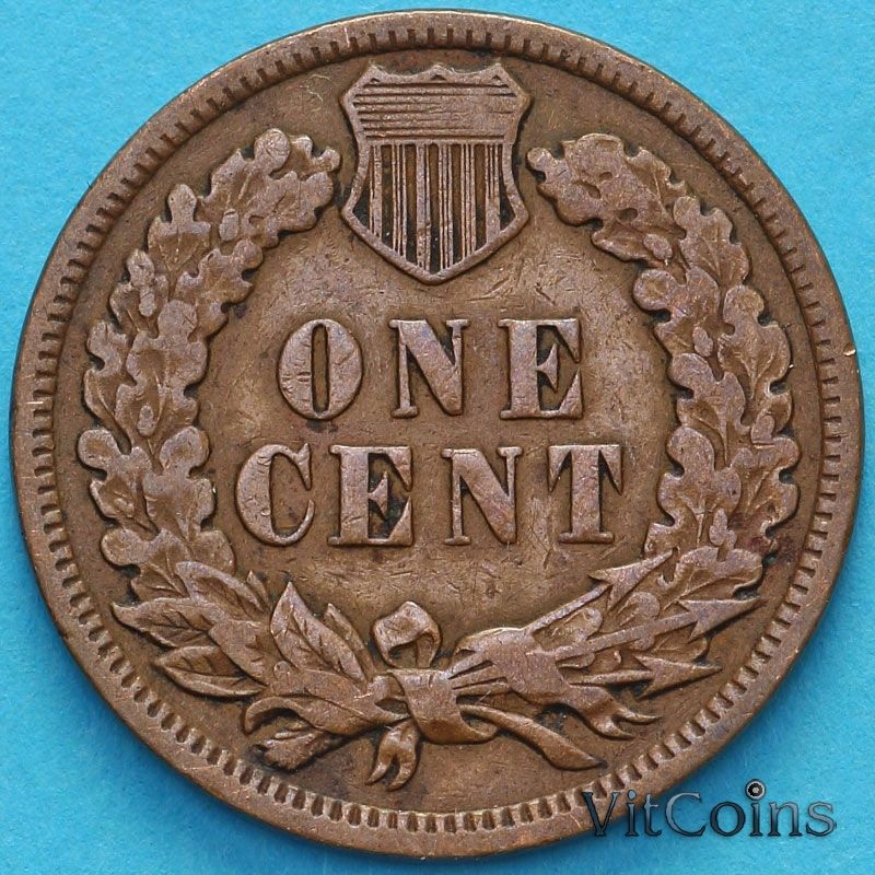 Монета США 1 цент 1907 год.