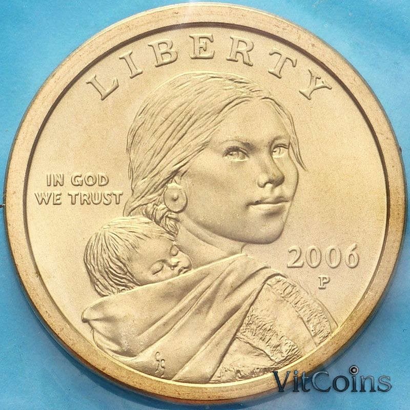Монета США 1 доллар 2006 год. Сакагавея. Парящий орел. Р. Монета США 1 доллар 2006 год. Сакагавея. Парящий орел. Р.