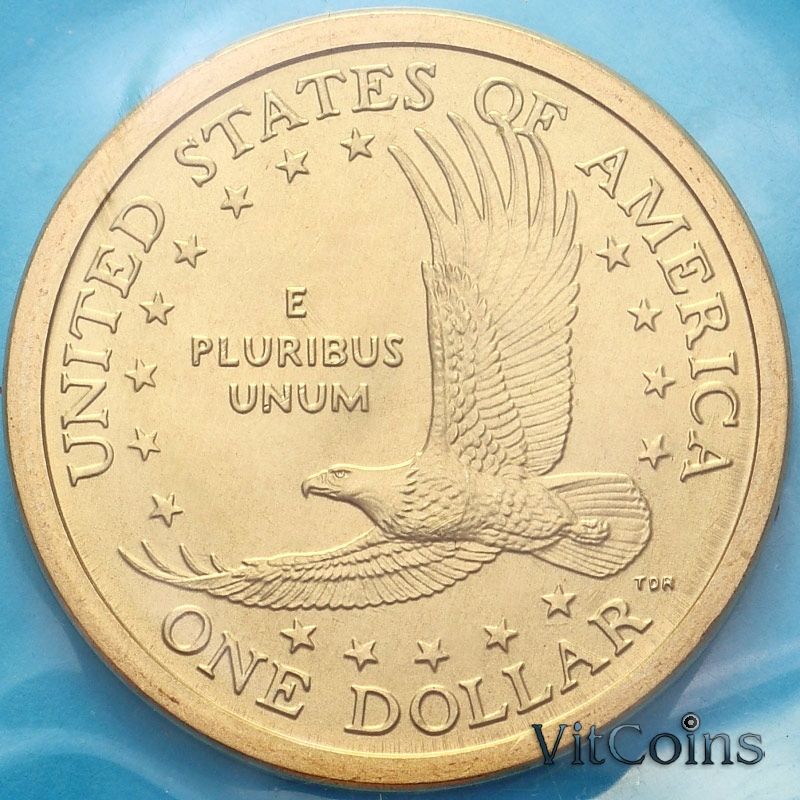 Монета США 1 доллар 2006 год. Сакагавея. Парящий орел. Р.