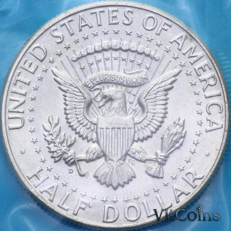 Монета США 50 центов 1964 год. D