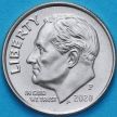 Монета США 10 центов 2020 год. Р
