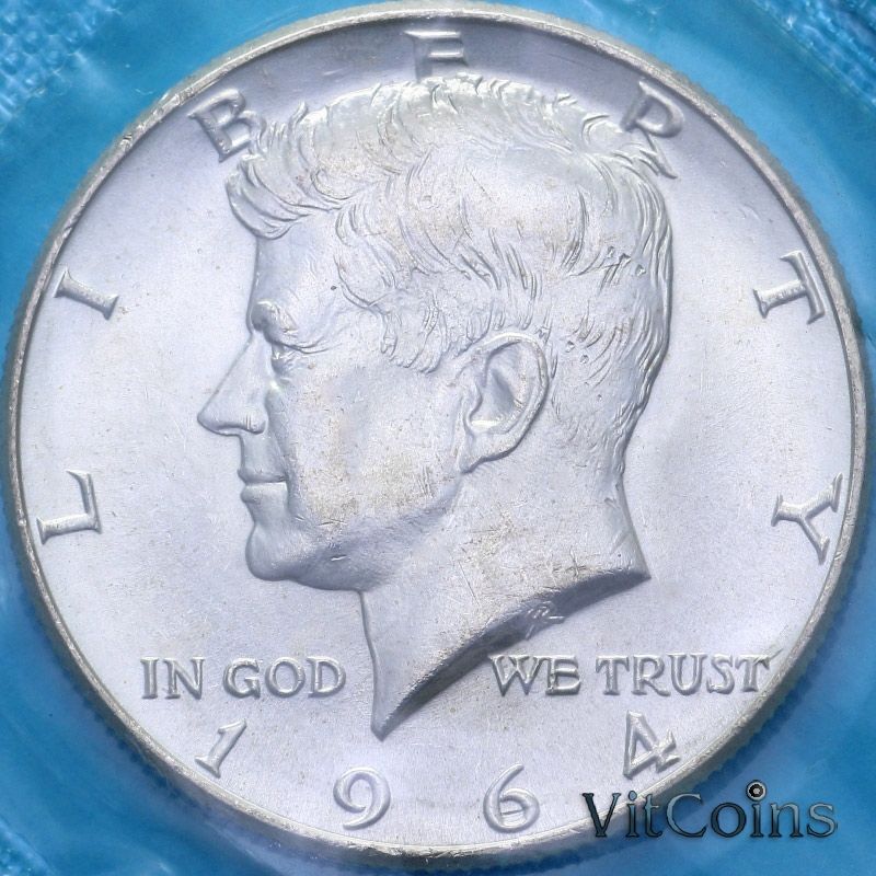 Монета США 50 центов 1964 год. Филадельфия