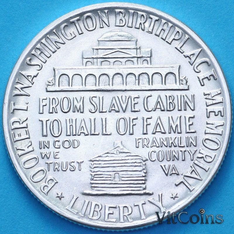 Монета США 50 центов 1946 год. Букер Талиафер Вашингтон. Филадельфия