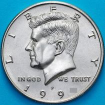 США 50 центов 1999 год. P. Кеннеди. UNC