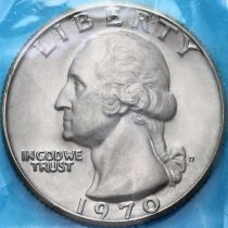 США 25 центов 1970 год. D