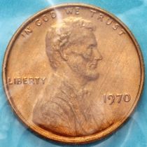 США 1 цент 1970 год. Р