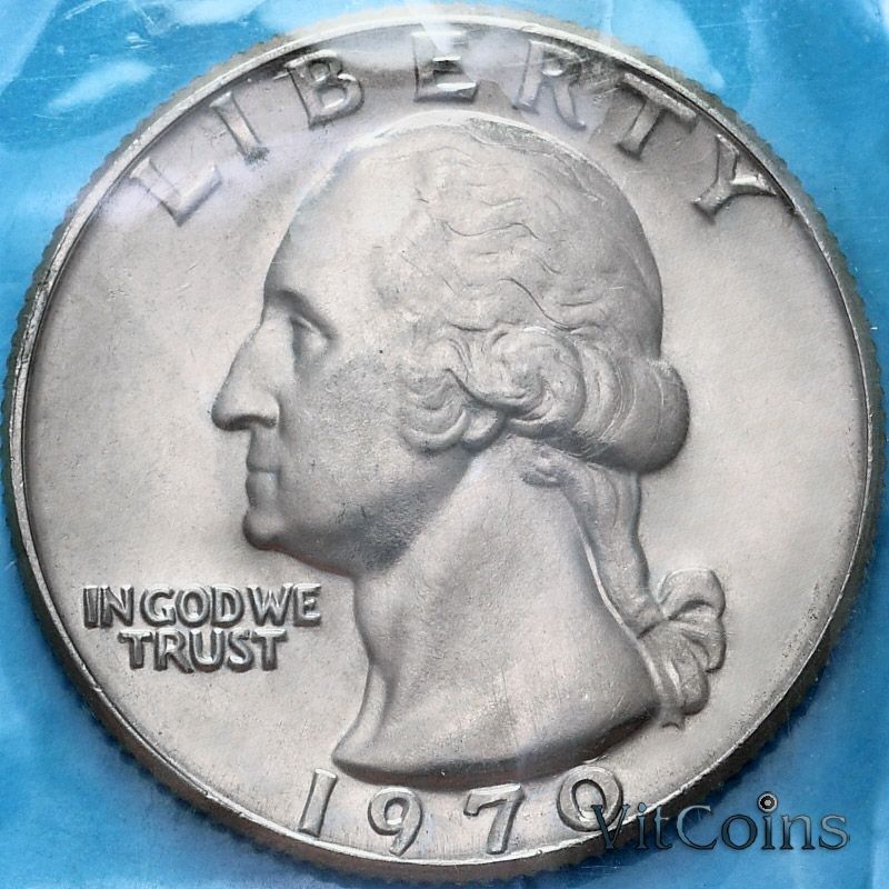 Монета США 25 центов 1970 год. Филадельфия
