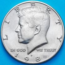 США 50 центов 1985 год. D. Кеннеди. UNC