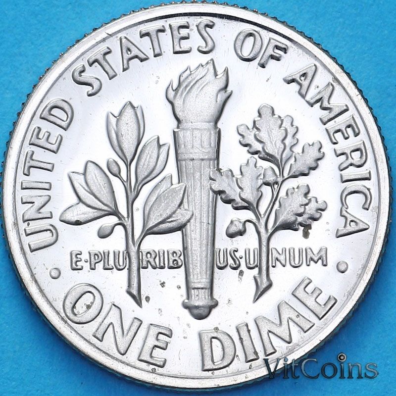 Монета США 10 центов 1974 год. S. Пруф Монета США 10 центов 1974 год. S. Пруф