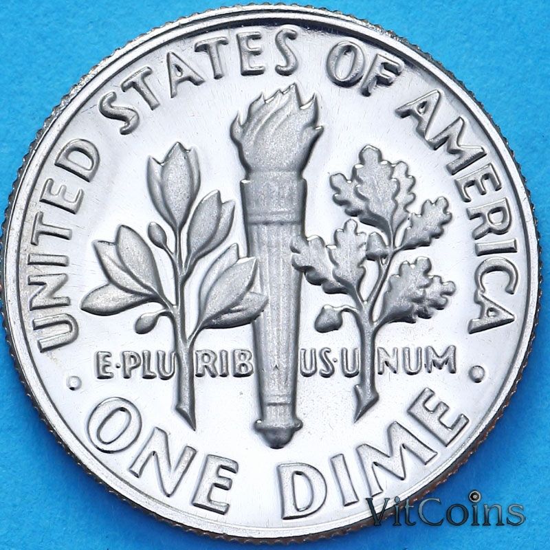 Монета США 10 центов 1980 год. S. Пруф Монета США 10 центов 1980 год. S. Пруф