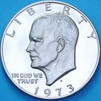 США 1 доллар 1973 год. S. Эйзенхауэр. Пруф