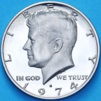 США 50 центов 1974 год. S. Кеннеди. Пруф