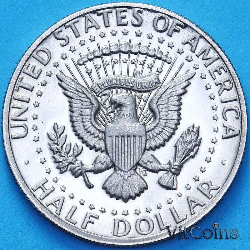 Монета США 50 центов 1974 год. S. Кеннеди. Пруф Монета США 50 центов 1974 год. S. Кеннеди. Пруф