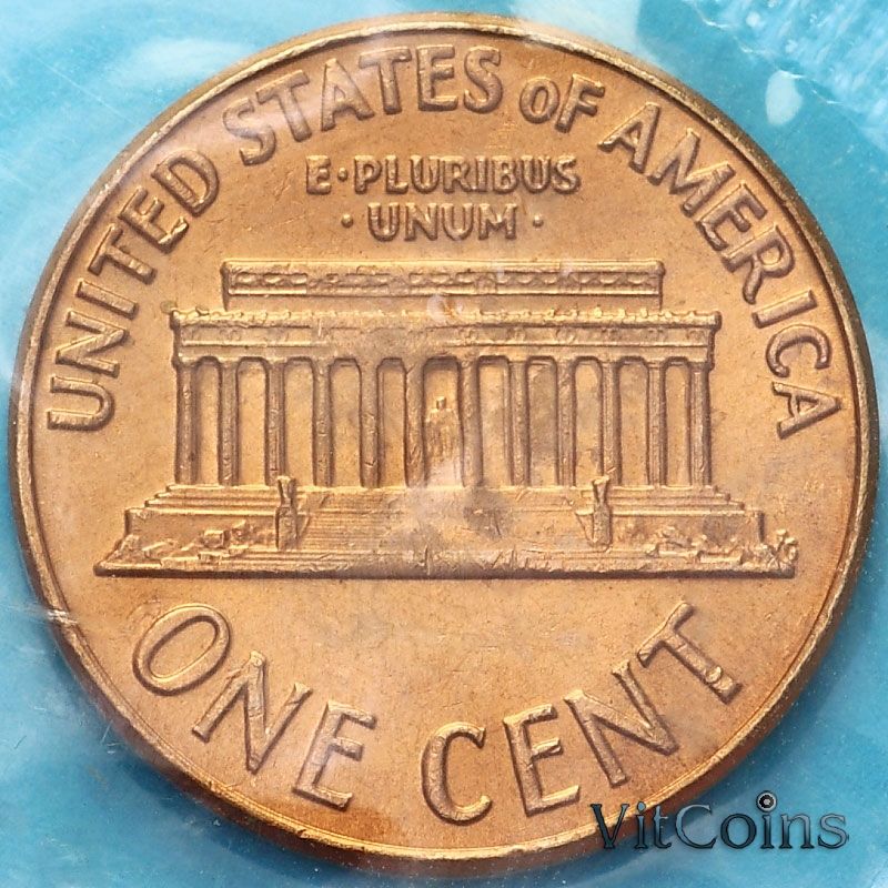 Монета США 1 цент 1970 год. Р