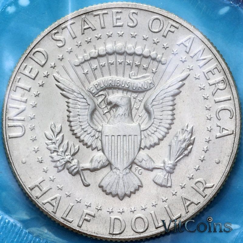 Монета США 50 центов 1970 год. Запайка