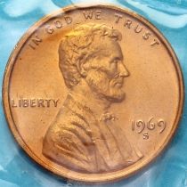 США 1 цент 1970 год. S