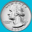 Монета США 25 центов 2021 год. Переправа через реку Делавэр. Р