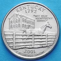 США 25 центов 2001 год. Кентукки. Р