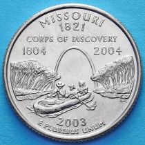 США 25 центов 2003 год. Миссури. Р