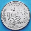 Монета США 25 центов 2003 год. Алабама. Р