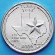 Монета США 25 центов 2004 год. Техас. Р
