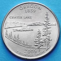 США 25 центов 2005 год. Орегон. D