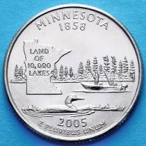 США 25 центов 2005 год. Миннесота. Р