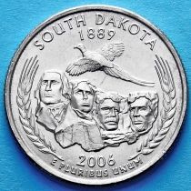 США 25 центов 2006 год. Южная Дакота. D