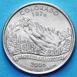 Монета США 25 центов 2006 год. Колорадо. Р