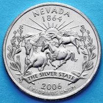 США 25 центов 2006 год. Невада. D