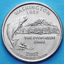 США 25 центов 2007 год. Вашингтон. Р