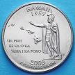 Монета США 25 центов 2008 год. Гавайи. D