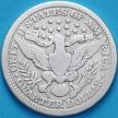 Монета США квотер Барбера (25 центов) 1915 год. S. Серебро.