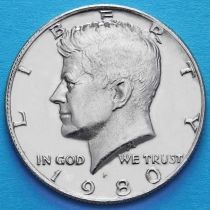 США 50 центов 1980 год. Р. Кеннеди.