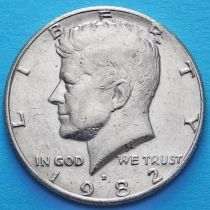 США 50 центов 1982 год. D. Кеннеди.