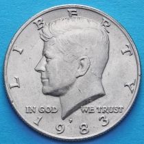 США 50 центов 1983 год. Р. Кеннеди.