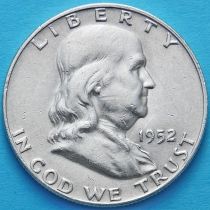 США 50 центов 1952 год. Серебро. D.