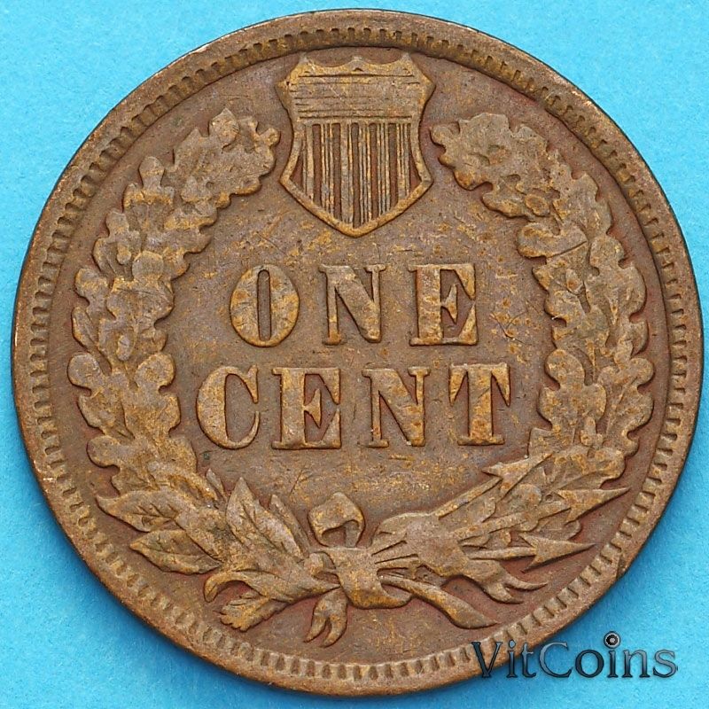 Монета США 1 цент 1901 год.