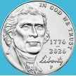 Монета США 5 центов 2006 год. 250 лет независимости США. Р