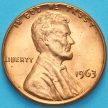 Монета США 1 цент 1963 год. Р