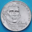 Монета США 5 центов 2006 год. Монтичелло. Р.