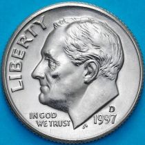США 10 центов (дайм) 1997 год. D