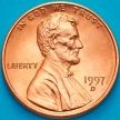 Монета США 1 цент 1997 год. D