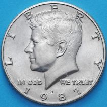 США 50 центов 1987 год. D. Кеннеди.