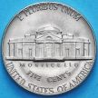 Монета США 5 центов 1975 год. Томас Джефферсон. D.