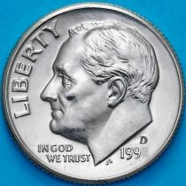 США 10 центов (дайм) 1995 год. D