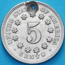 США 5 центов 1867-1883 год. Щит Союза