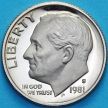 Монета США 10 центов 1981 год. S. Пруф