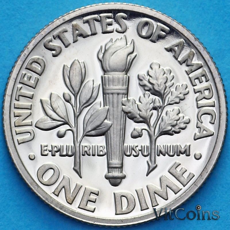 Монета США 10 центов 1993 год. S. Пруф Монета США 10 центов 1993 год. S. Пруф