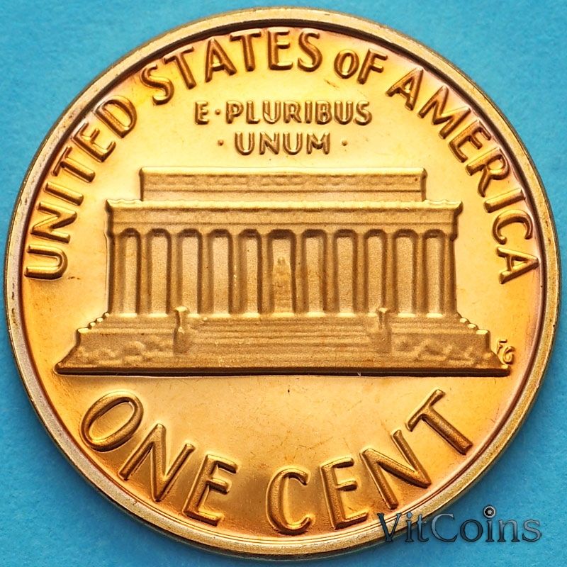 Монета США 1 цент 1981 год. Пруф. S Монета США 1 цент 1981 год. Пруф. S